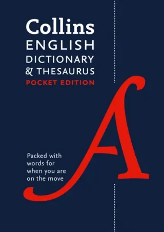 Collins english dictionary and thesaurus pocket edition - all-in-one langua