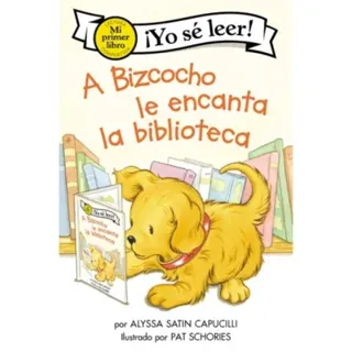 Bizcocho le encanta la biblioteca