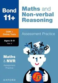 Bond 11+: Bond 11+ CEM MathsNon-verbal Reasoning Assessment Papers 8-9 Years