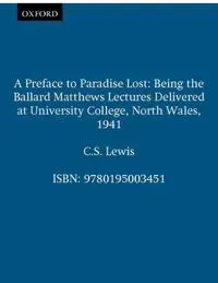 A Preface to Paradise Lost