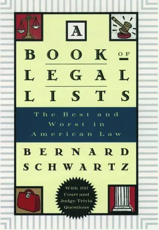 A Book of Legal Lists