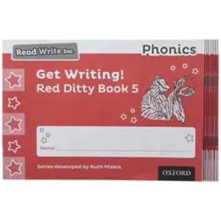 Read Write Inc. Phonics: Get Writing! Red Ditty Book 5 Pack of 10