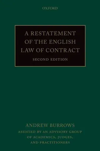 A Restatement of the English Law of Contract