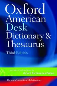 Oxford American Desk Dictionary & Thesaurus