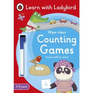 Counting Games: A Learn with Ladybird Wipe-clean Activity Book (3-5 years)