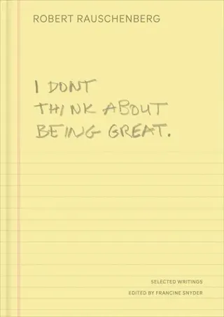 I Don't Think About Being Great