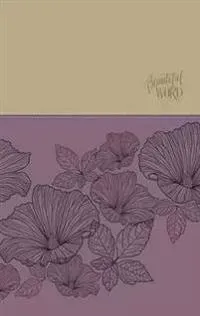 NIV, Beautiful Word Coloring Bible, Large Print, Imitation Leather, Purple/Tan
