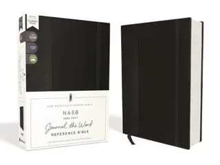 NASB, Journal the Word Reference Bible, Hardcover, Black, Elastic Closure, Red Letter, 1995 Text, Comfort Print