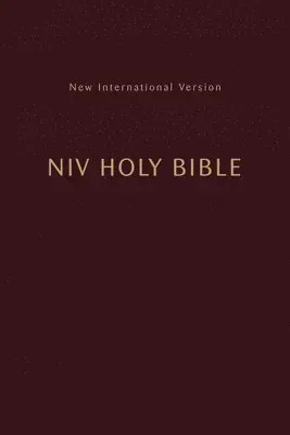 Niv, Holy Bible, Compact, Paperback, Burgundy, Comfort Print