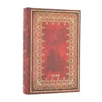 2026 Foiled (Old Leather Collection) Mini 12-month Day-at-a-Time Hardcover Flexi Dayplanner 2026 (Elastic Band Closure)