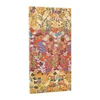 2026 Kara-ori Pink (Japanese Kimono) Slim 12-month Horizontal Hardcover Flexi Dayplanner 2026 (Elastic Band Closure)