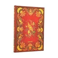 2026 Fiammetta Midi 12-month Horizontal Hardcover Flexi Dayplanner 2026 (Elastic Band Closure)