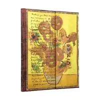 Van Gogh Sunflowers (Embellished Manuscripts Collection) Ultra Lined Hardcover Journal (Elastic Band Closure)