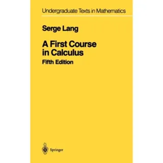 A First Course in Calculus