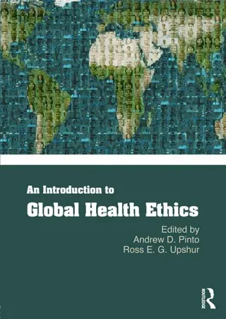 Introduction to Global Health Ethics