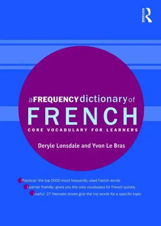 A Frequency Dictionary of French