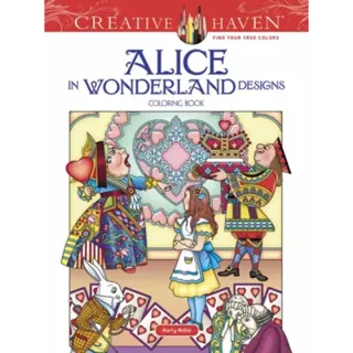 Creative Haven Alice in Wonderland Designs Coloring Book