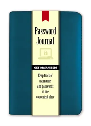 Password Journal: Caribbean Blue