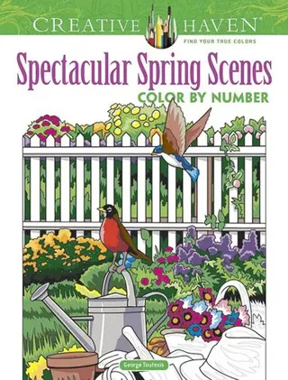 Creative Haven Spectacular Spring Scenes Color by Number