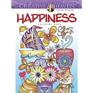 Creative Haven Happiness Coloring Book