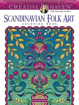 Creative Haven Scandinavian Folk Art Coloring Book