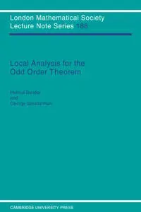 Local Analysis for the Odd Order Theorem