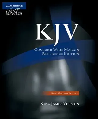KJV Concord Wide Margin Reference Bible, Black Edge-lined Goatskin Leather, KJ766:XME