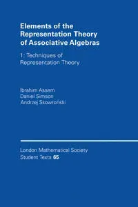 Elements of the Representation Theory of Associative Algebras: Volume 1