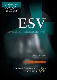 ESV Pitt Minion Reference Bible, Black Goatskin Leather, Red-letter Text, ES446:XR