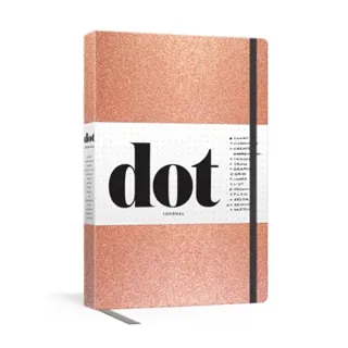 Dot Journal (Rose Gold): A dotted, blank journal for list-making, journaling, goal-setting: 256 pages with elastic closure and ribbon marker