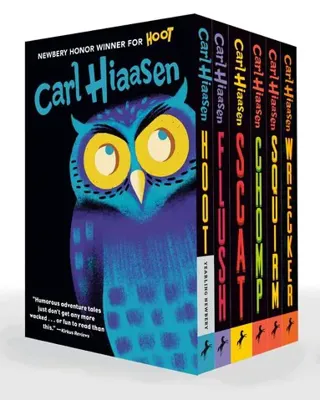 Hiaasen 6-Book Paperback Boxed Set: Hoot; Flush; Scat; Chomp; Squirm; Wrecker