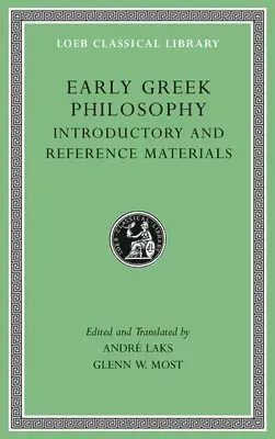 Early Greek Philosophy, Volume I