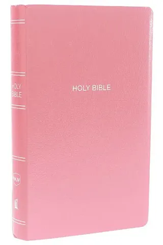 NKJV, Gift and Award Bible, Leather-Look, Pink, Red Letter, Comfort Print