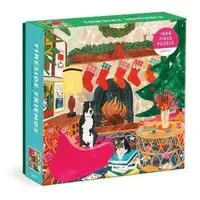 Fireside Friends 1000 Piece Puzzle in Square Box