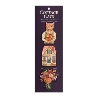 Cottage Cats Magnetic Bookmarks