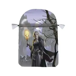 Witches Moon Satin Tarot Bag