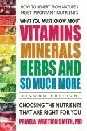 What You Must Know About Vitamins, Minerals, Herbs and So Much More