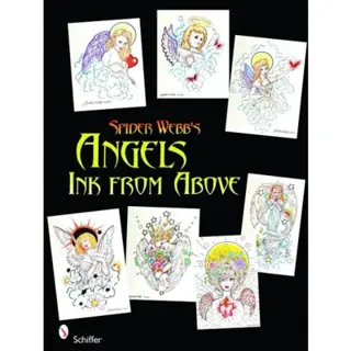 Spider webbs angels - ink from above