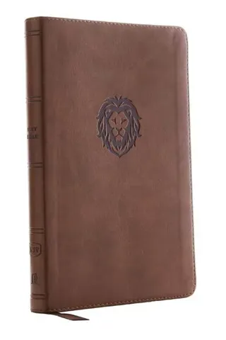 KJV Holy Bible: Thinline Youth Edition, Brown Leathersoft, Red Letter, Comfort Print: King James Version