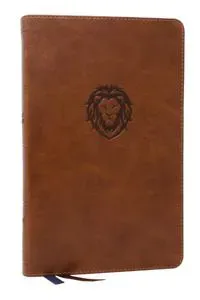 NKJV, Thinline Bible Youth Edition, Leathersoft, Brown, Red Letter, Comfort Print