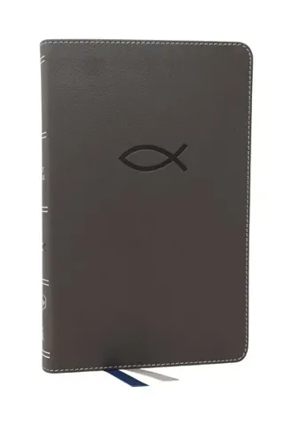 NKJV, Thinline Bible Youth Edition, Leathersoft, Gray, Red Letter, Comfort Print