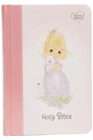 NKJV, Precious Moments Small Hands Bible, Hardcover, Pink, Comfort Print