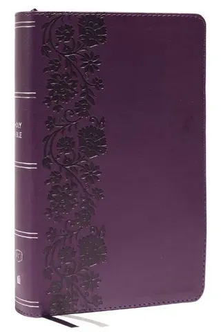 KJV Holy Bible: Large Print Single-Column with 43,000 End-of-Verse Cross References, Purple Leathersoft, Personal Size, Red Letter, Comfort Print: ...