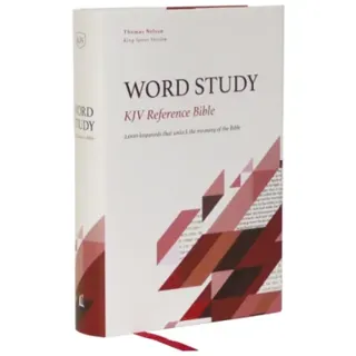 KJV, Word Study Reference Bible, Hardcover, Red Letter, Comfort Print