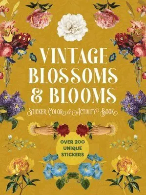 Vintage Blossoms and Blooms Sticker, Color and Activity Book