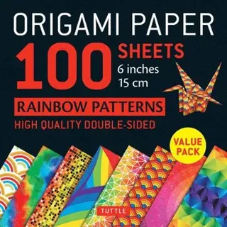 Origami Paper 100 Sheets Rainbow Patterns 6" (15 cm)