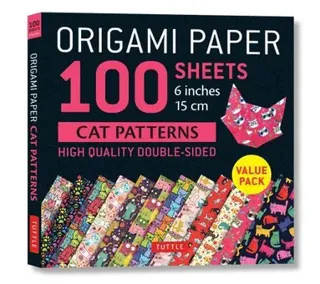 Origami Paper 100 sheets Cat Patterns 6" (15 cm)