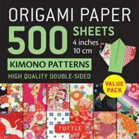 Origami Paper 500 sheets Kimono Patterns 4' (10 cm)
