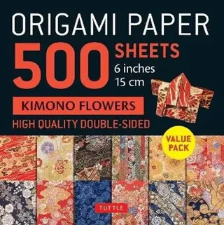Origami Paper 500 Sheets Kimono Flowers 6' 15 Cm