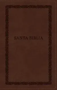 Rvr60, Santa Biblia, Tierra Santa, Letra Grande, Leathersoft, Café, Con Cierre, Palabras de Jesús En Rojo, Comfort Print